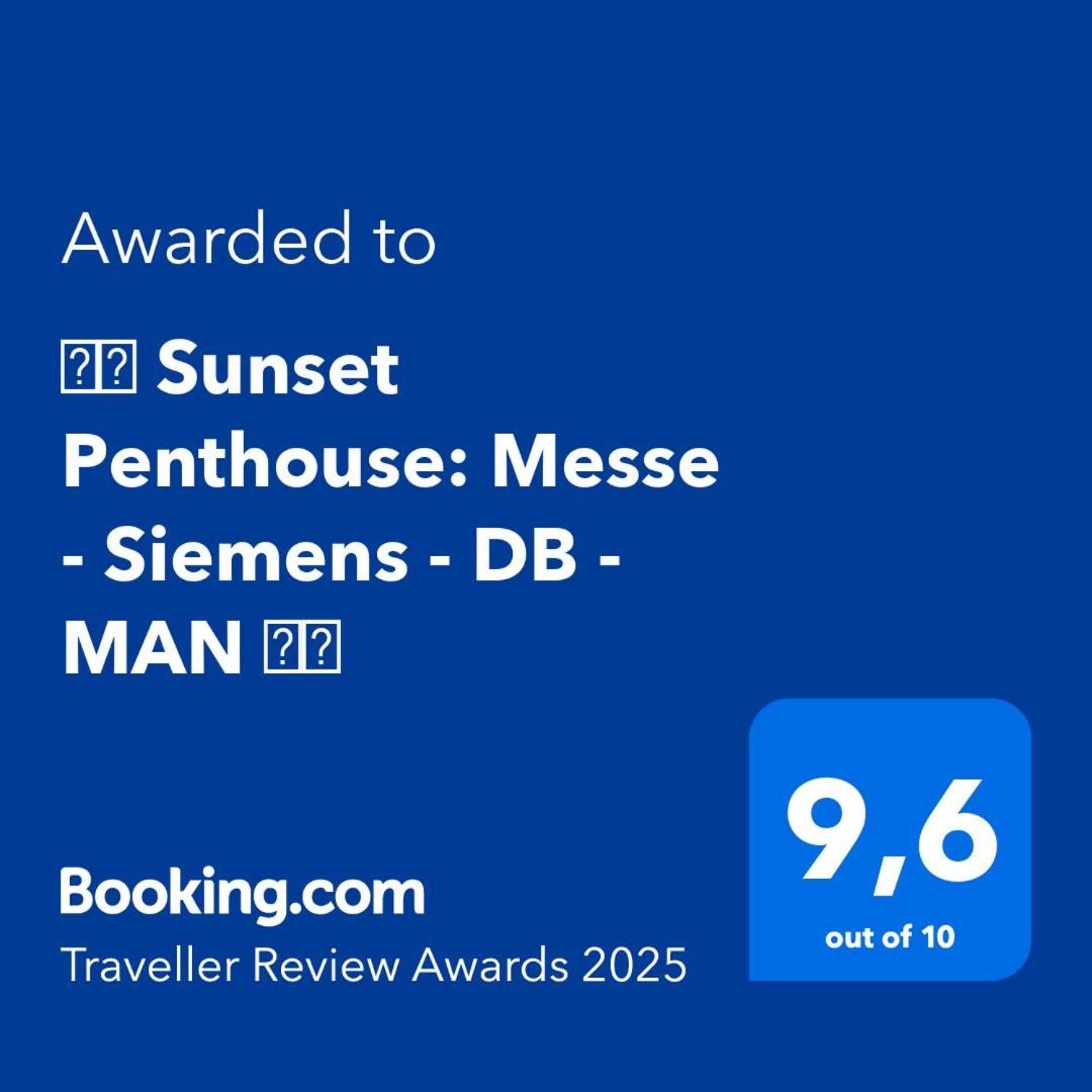 ⸨⸩ Sunset Penthouse: Messe - Siemens - Db - Man ⸨⸩ Nuremberga Exterior foto